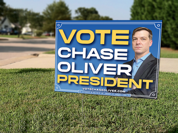 Chase Oliver for President Sign 18