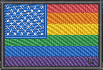 Libertarian24.US LGBTQ Porcupine Morale Patch - Proud Libertarian - Jones for America