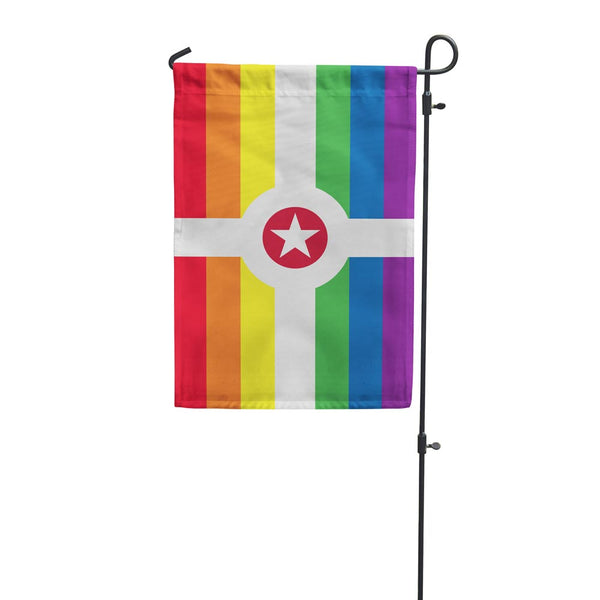 Indianapolis Pride Rainbow Garden Flag