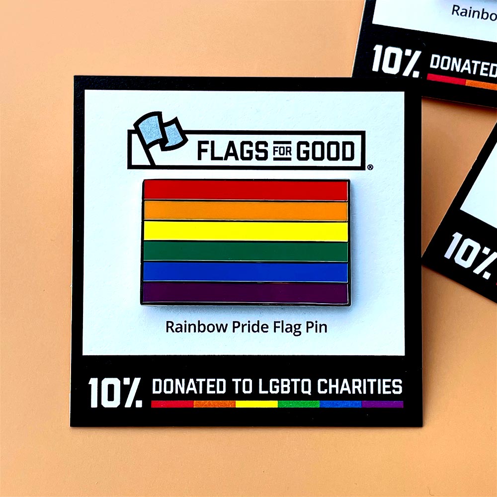 Rainbow Gay Pride Flag Enamel Pin