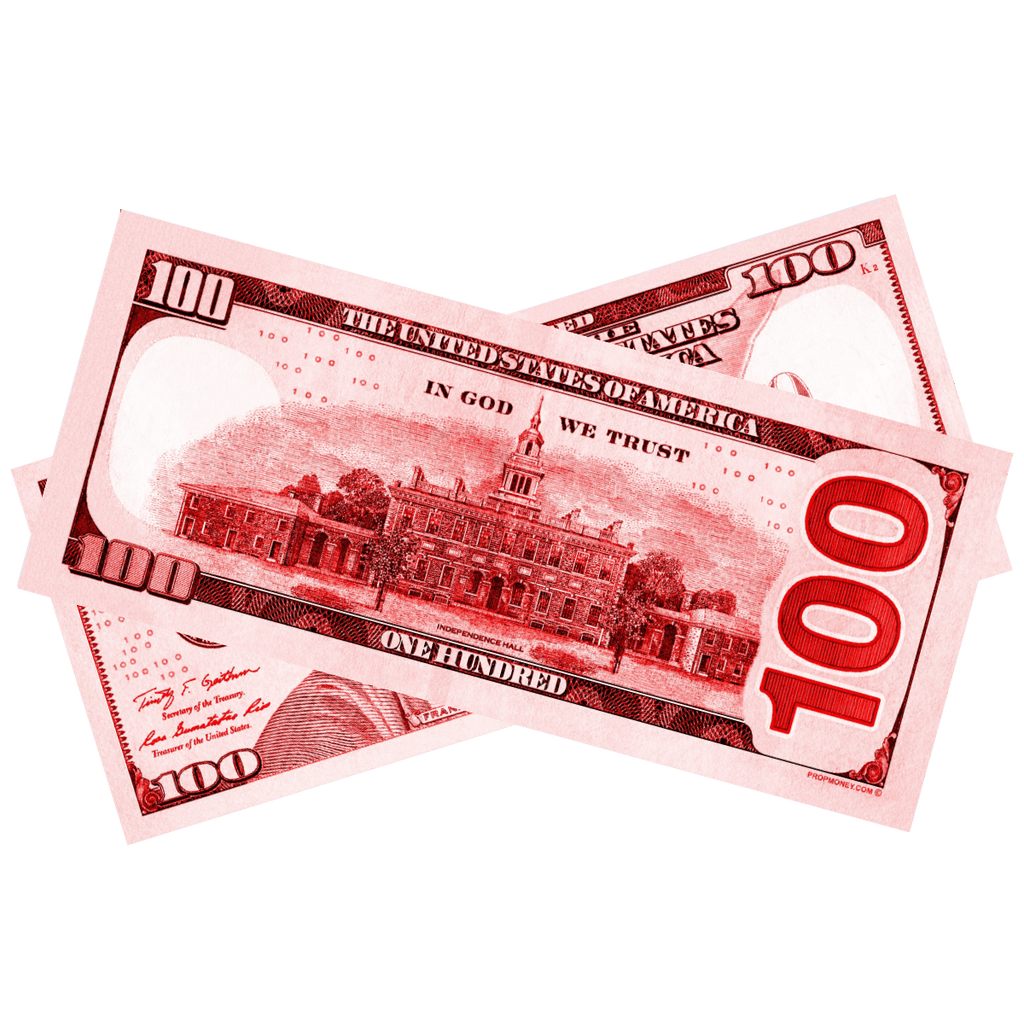 100x $100 New Series Red Bills by Prop Money Inc