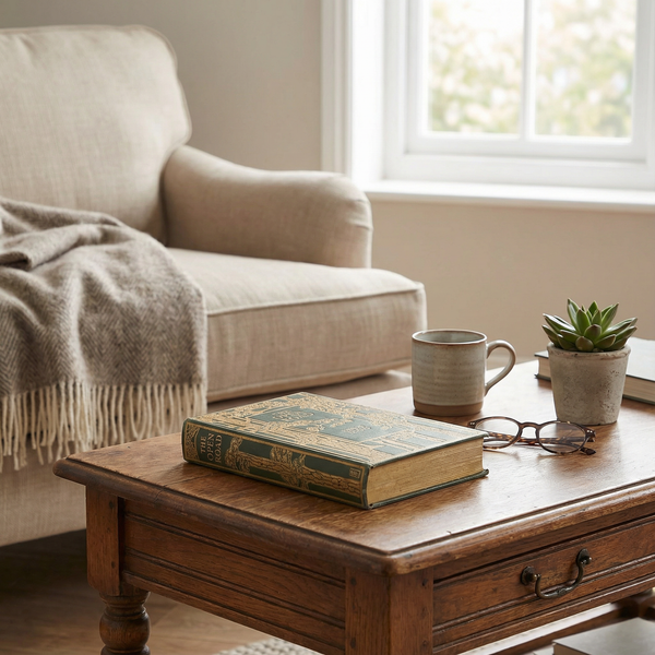 The Open Road Vintage Book Box | Trees Book Shaped Storage Stash Trinket Box