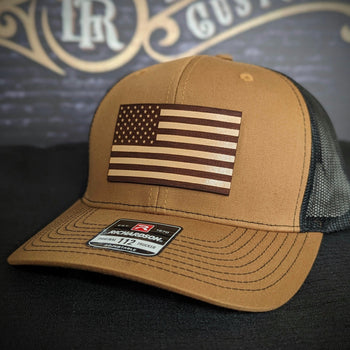 Old Glory Hat | Leather Patch American Flag Design