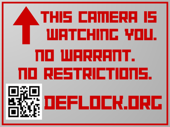 This Camera is Watching You - deflock.me Yard sign