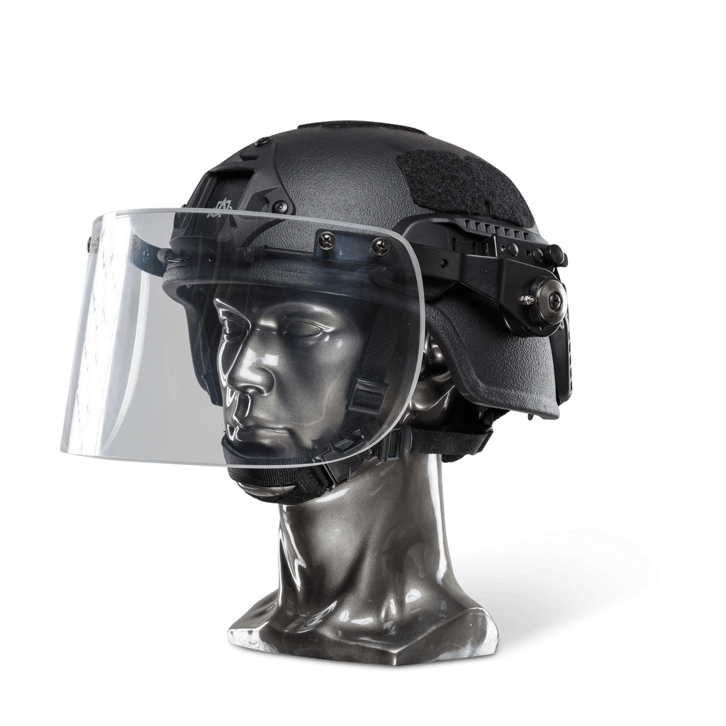 Ballistic Helmet with Face Shield | NIJ Level IIIA+