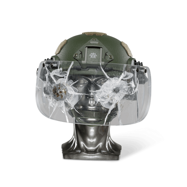Ballistic Helmet with Face Shield | NIJ Level IIIA+