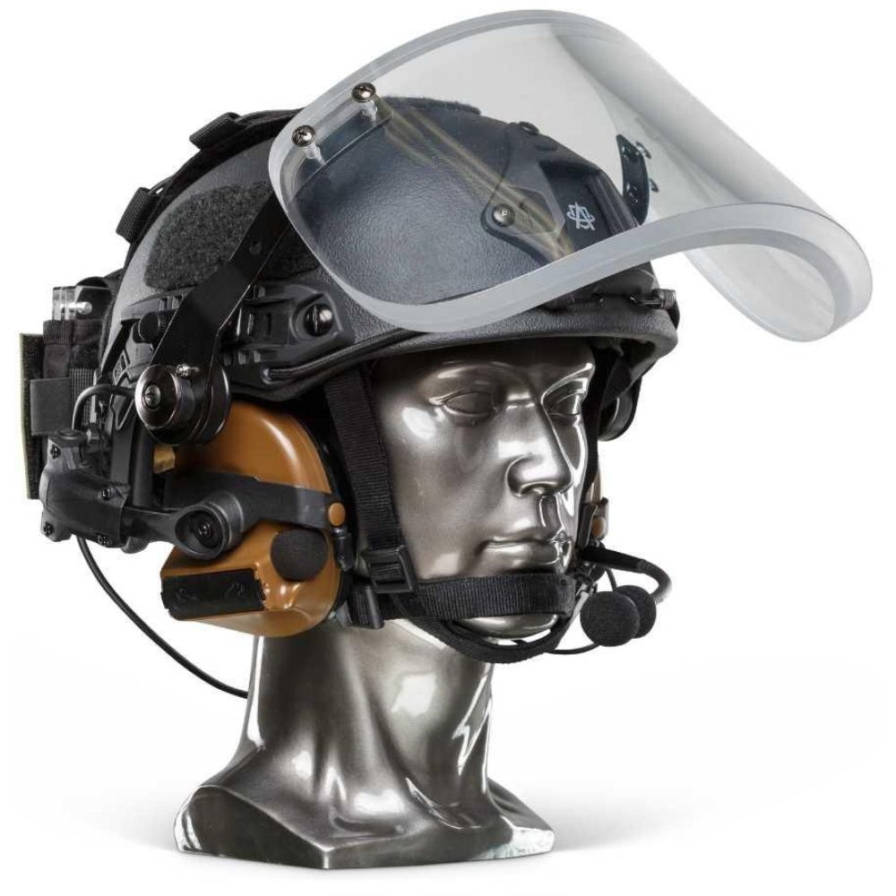 Ballistic Helmet with Face Shield | NIJ Level IIIA+
