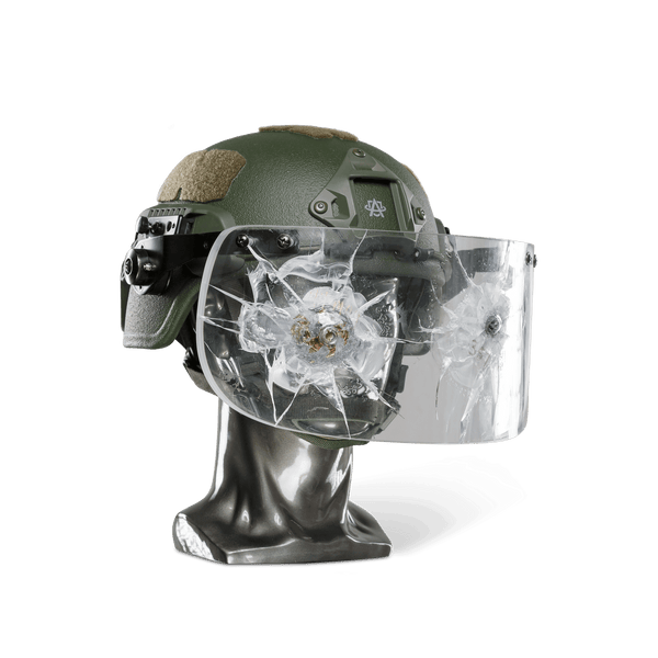 Ballistic Helmet with Face Shield | NIJ Level IIIA+ - Proud Libertarian - Atomic Defense