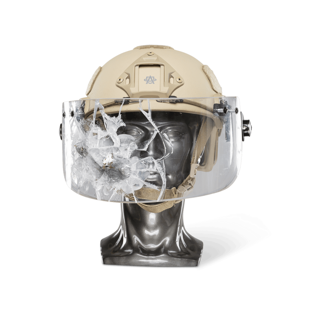 Ballistic Helmet with Face Shield | NIJ Level IIIA+