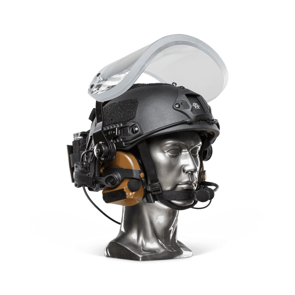 Ballistic Helmet with Face Shield | NIJ Level IIIA+