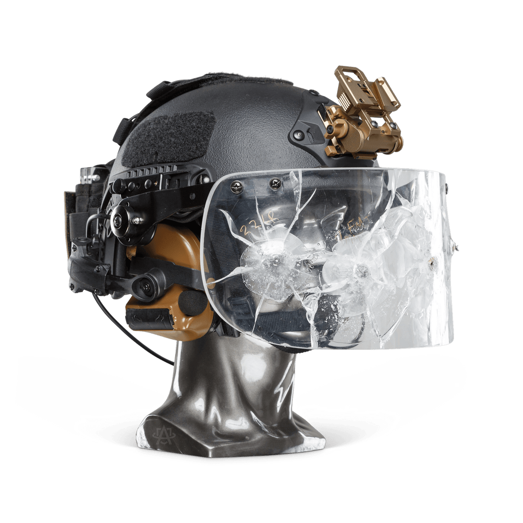 Ballistic Helmet with Face Shield | NIJ Level IIIA+
