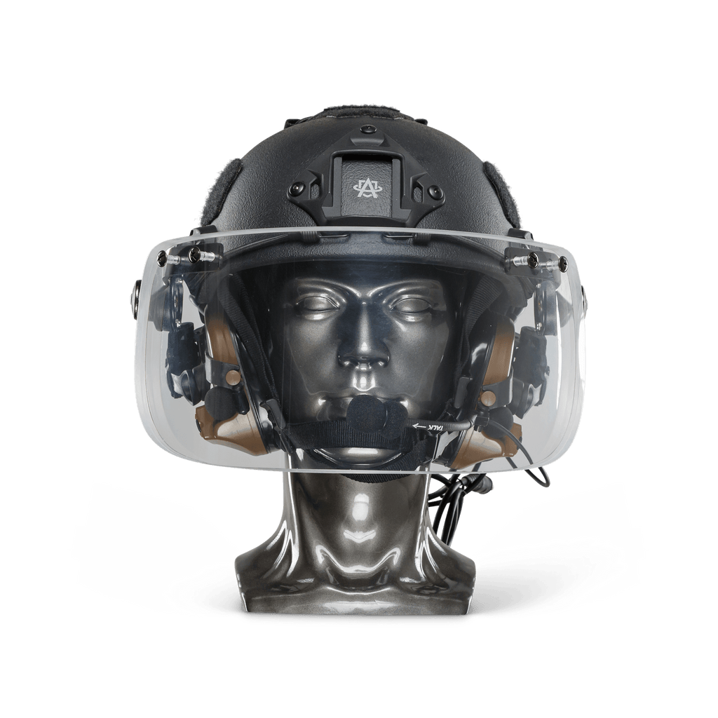 Ballistic Helmet with Face Shield | NIJ Level IIIA+