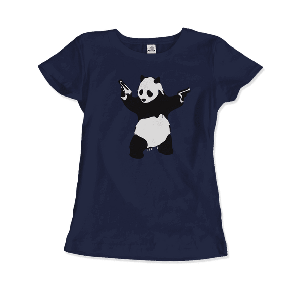 Banksy Pandamonium Armed Panda Artwork T-Shirt by Art-O-Rama Shop