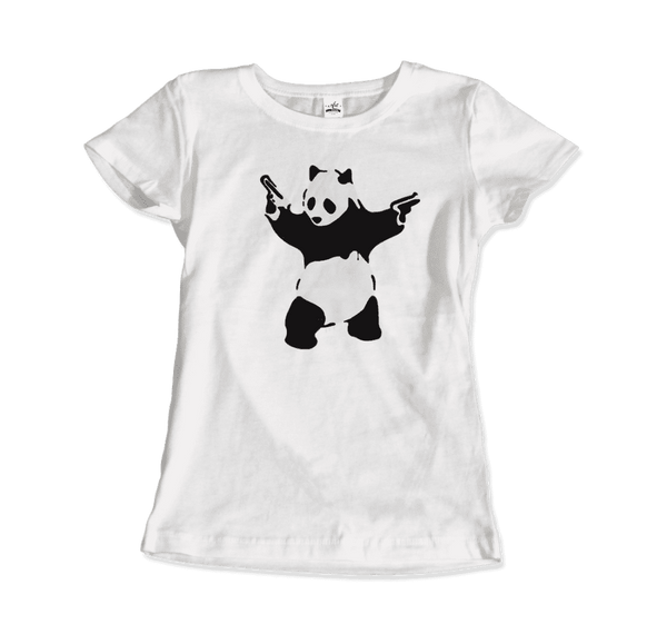 Banksy Pandamonium Armed Panda Artwork T-Shirt by Art-O-Rama Shop