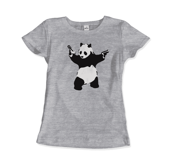 Banksy Pandamonium Armed Panda Artwork T-Shirt by Art-O-Rama Shop