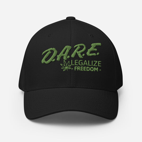 DARE to Legalize Freedom Cannabis Closed-Back Cap