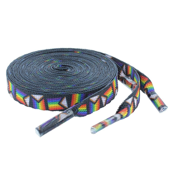 25 Pack Daniel Quasar "Progress Pride" Flag Shoelaces (25 Pairs)