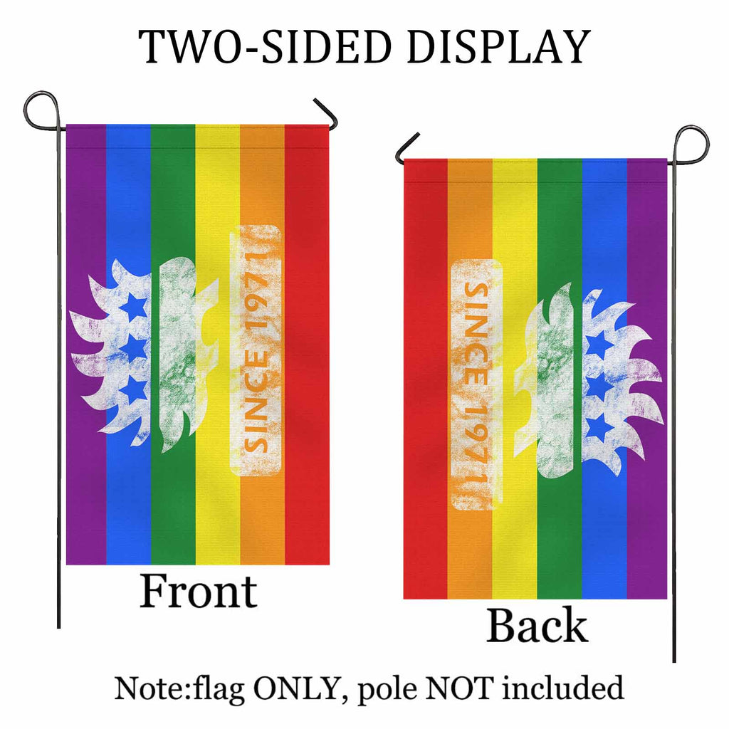 Libertarian Porcupine since 1971 LGBTQ Double Sided Flag 36" x 60"