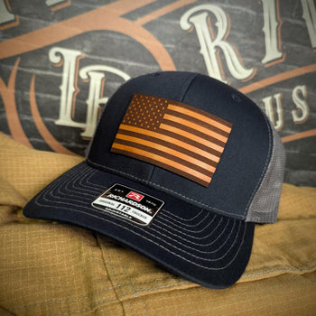Old Glory Hat | Leather Patch American Flag Design