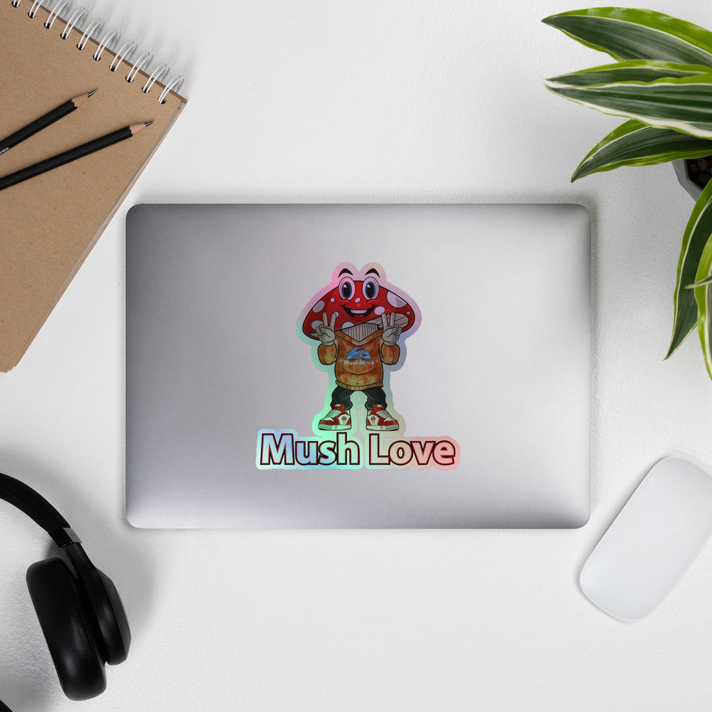 Mushmore Melvin Mushlove Holographic stickers