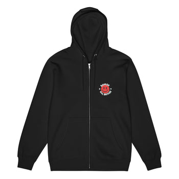 Sweet Smiley Zip-Up Hoodie (Dark)