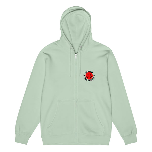 Sweet Smiley Zip-Up Hoodie (Light)