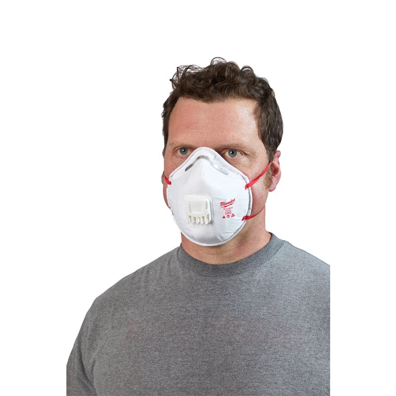 Milwaukee N95 Respirator Valved White 1 pk