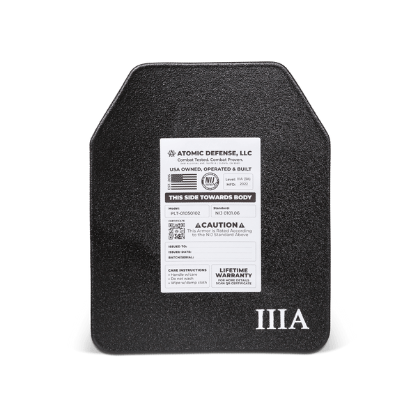 NIJ Level IIIA+ Body Armor Plates | ESAPI | Hard & Soft - Proud Libertarian - Atomic Defense