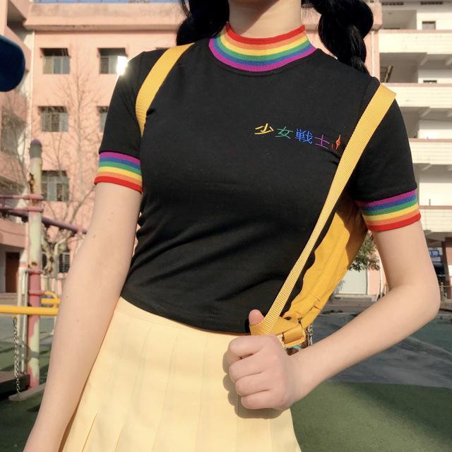 Rainbow Collar "Youth" Top by White Market - Proud Libertarian - White Market