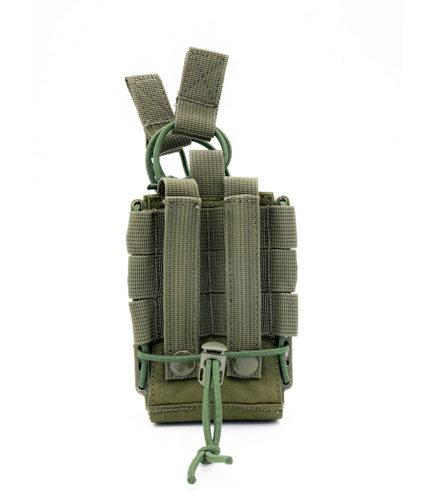 Rapid Access Double AR .223/5.56 & 7.62 Open Top Molle Mag Pouch -