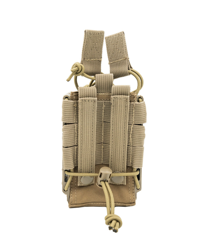 Rapid Access Double AR .223/5.56 & 7.62 Open Top Molle Mag Pouch -