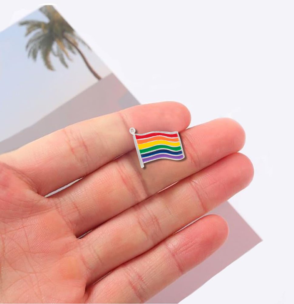 25 Pack Rainbow Flag LGBTQ Pride Lapel Pins (25 Pins)