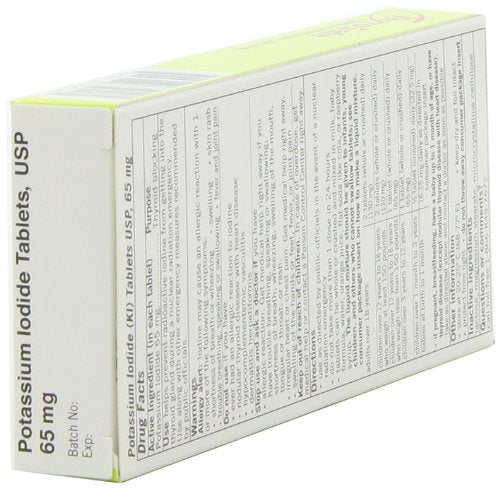 Thyrosafe Tablets: FDA Approved Potassium Iodide (KI) Tablets - Protects Against Radioactive Iodine