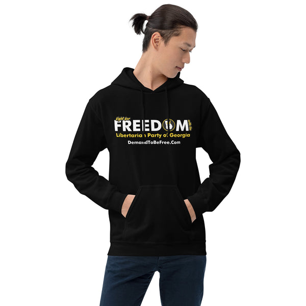 Fight for Freedom Libertarian Party of Georgia Unisex Hoodie - Proud Libertarian - Libertarian Party of Georgia