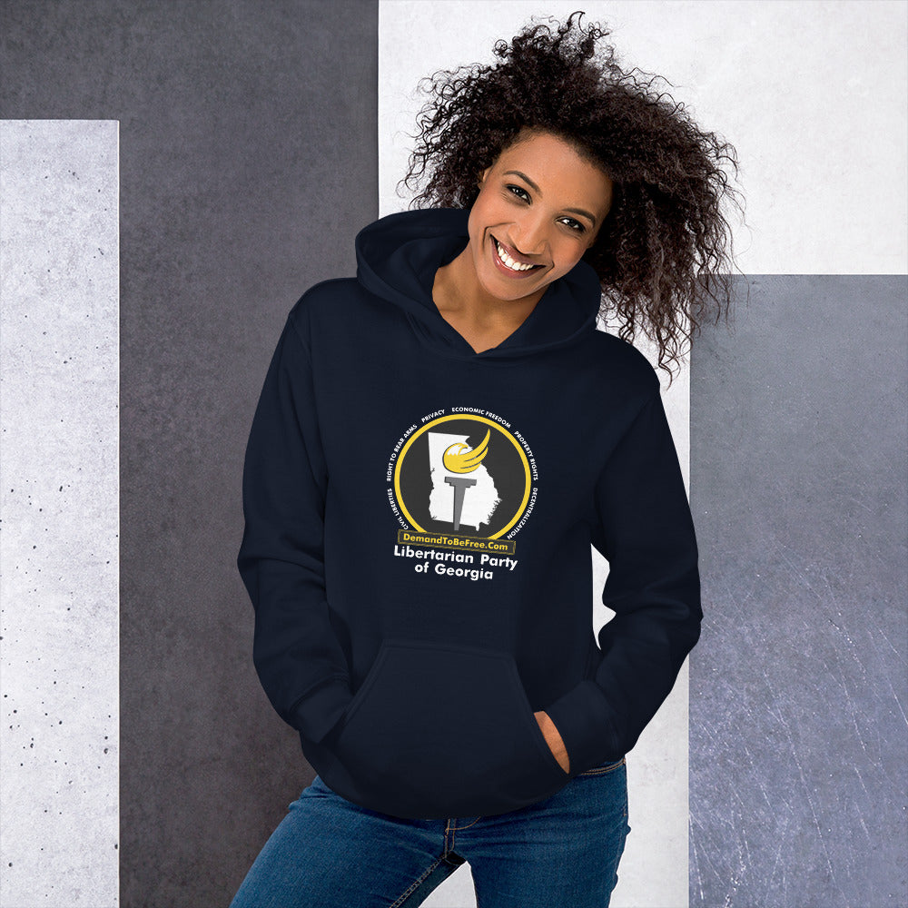 Libertarian Party of Georgia Unisex Hoodie - Proud Libertarian - Libertarian Party of Georgia