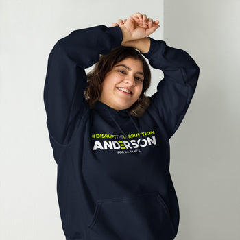 Disrupt the Corruption Phil Anderson For Senate Unisex Hoodie - Proud Libertarian - Phil Anderson for Senate