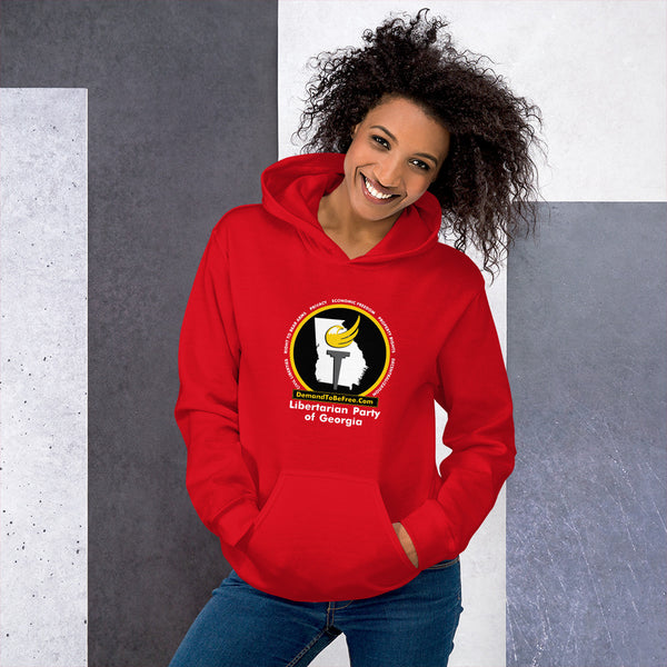 Libertarian Party of Georgia Unisex Hoodie - Proud Libertarian - Libertarian Party of Georgia