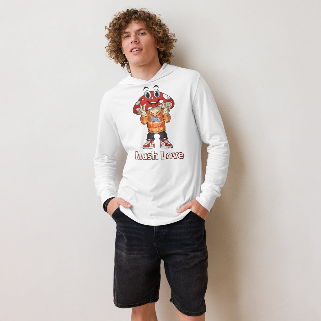 Mushmore Melvin Mush Love Hooded long-sleeve tee