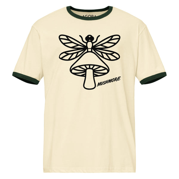 Mushmore Dragonfly Unisex ringer t-shirt