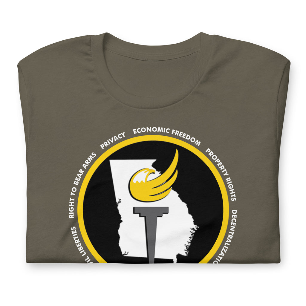 Libertarian Party of Georgia Unisex t-shirt - Proud Libertarian - Libertarian Party of Georgia