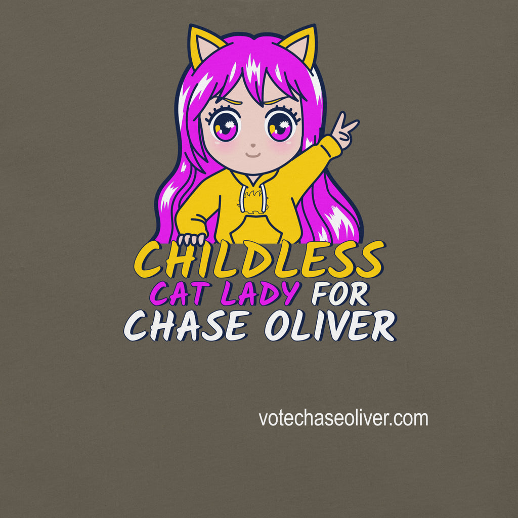 Childless Cat Lady for Chase Oliver Unisex t-shirt