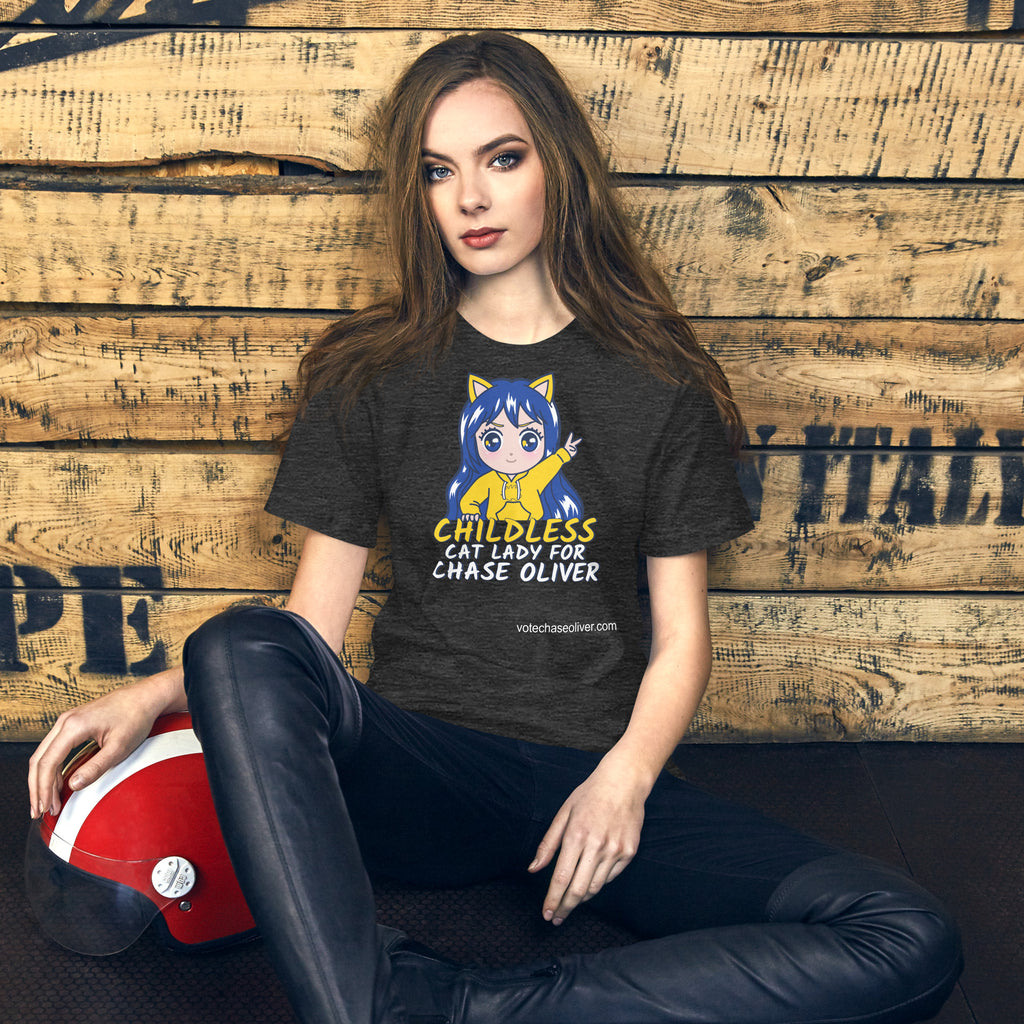 Childless Cat Lady for Chase Oliver Unisex t-shirt