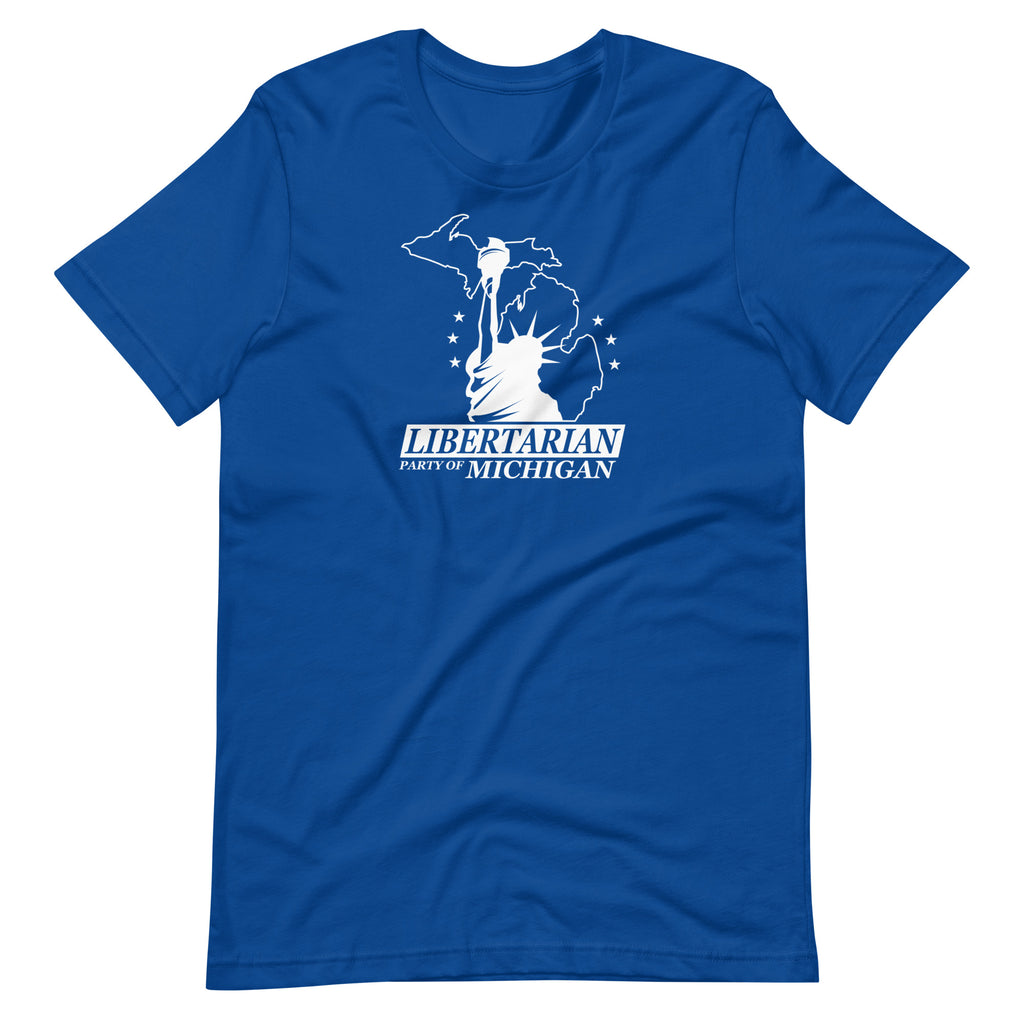 Libertarian Party of Michigan Unisex t-shirt - Proud Libertarian - Libertarian Party of Michigan