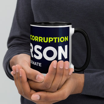 Disrupt the Corruption Phil Anderson For Senate Mug with Color Inside