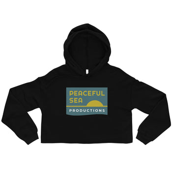 Peaceful Sea Women's Crop Hoodie