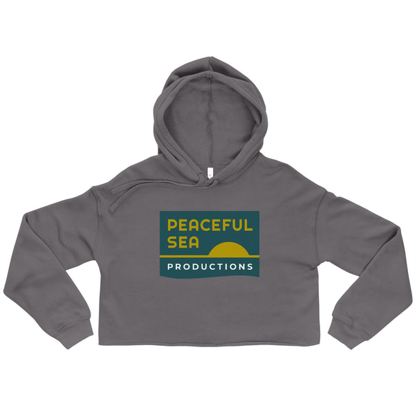 Peaceful Sea Women's Crop Hoodie