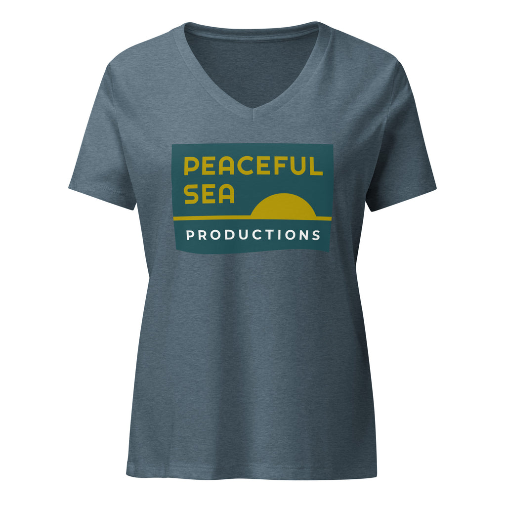 Peaceful Sea Women’s V-Neck T-Shirt