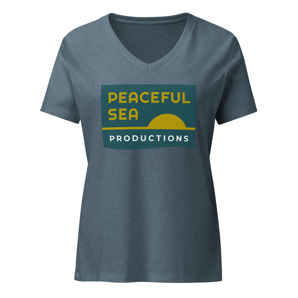 Peaceful Sea Women’s V-Neck T-Shirt