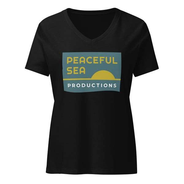 Peaceful Sea Women’s V-Neck T-Shirt