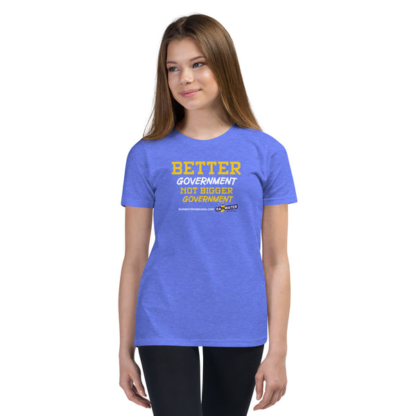 Better Government - Rainwater for Governor Youth Tee